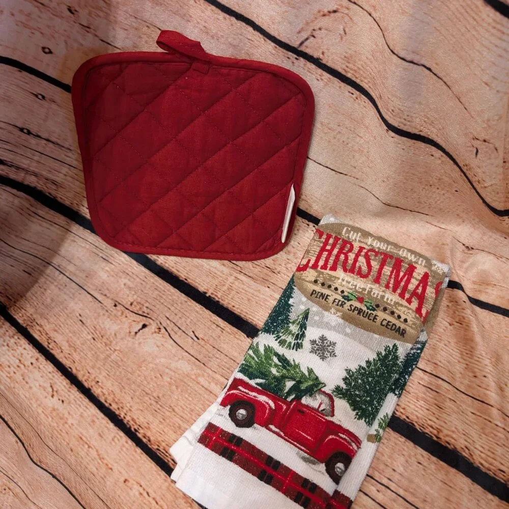 🧨🧨Christmas Tree Farm Kitchen Set with Red Truck